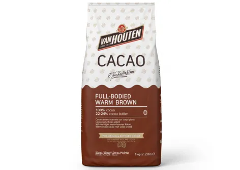 Van Houten; Full Bodied Warm Brown Cocoa Powder